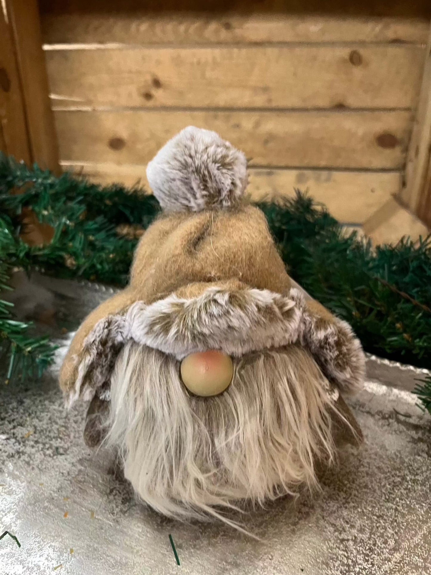 Türstopper Wichtel Benno in Weiß und Beige, 17 cm, dekorativer Look.