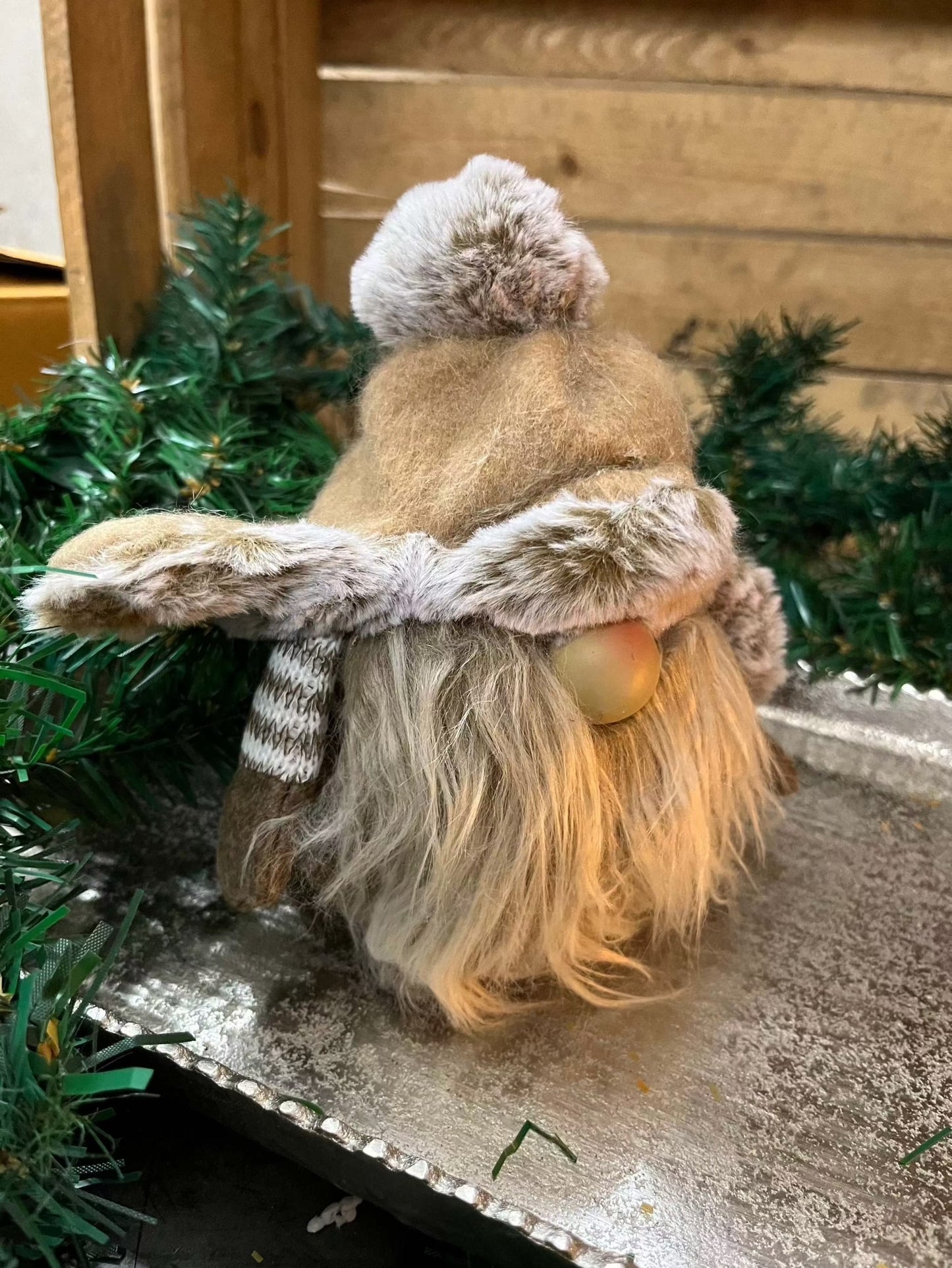 Türstopper - in zwei Farben hier: beige aus Polyester, H. ca. 17 cm