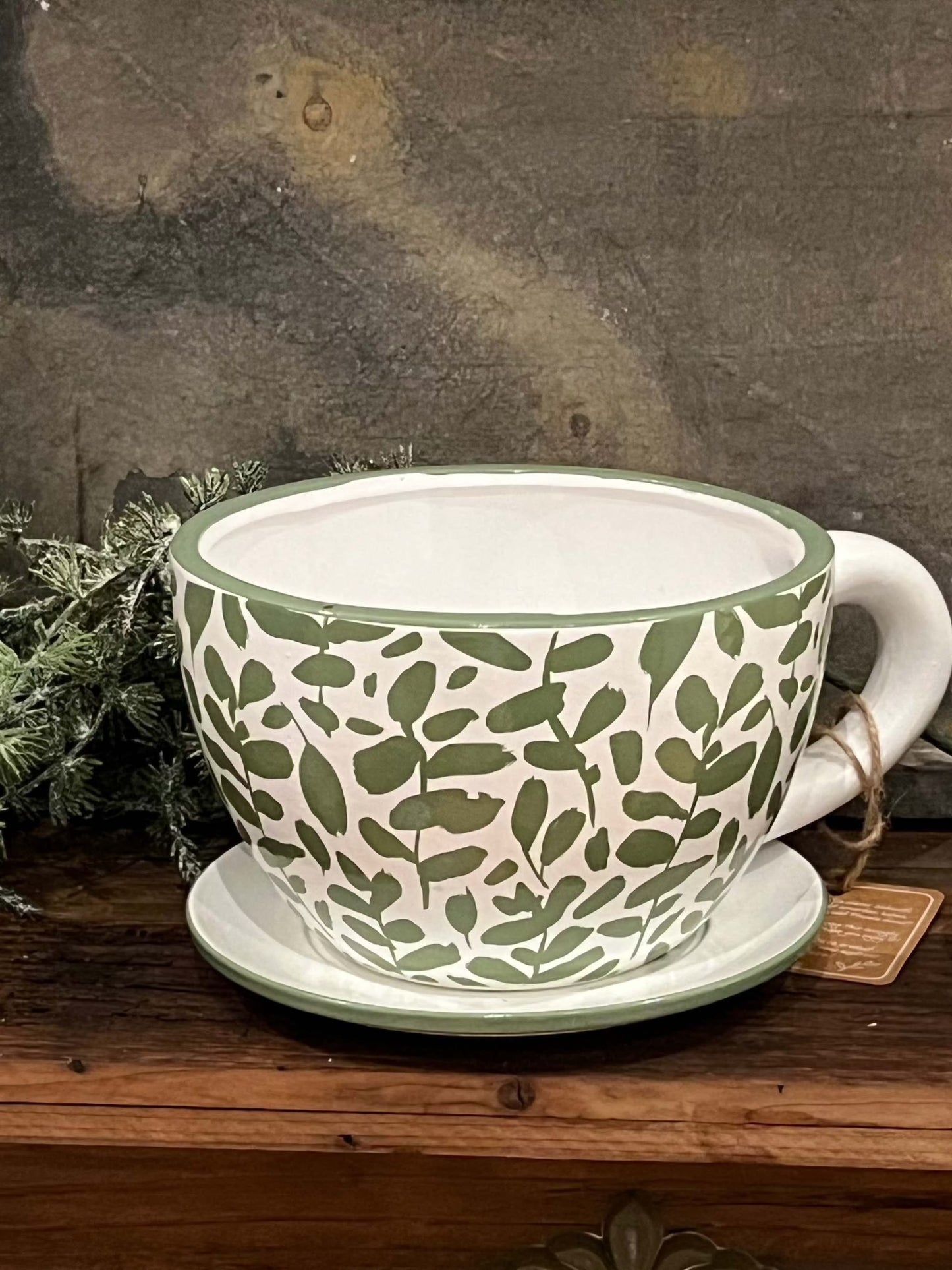 Pflanztopf Fago, 2Farben, ca.H12cm, ca.D17cm, terrakotta