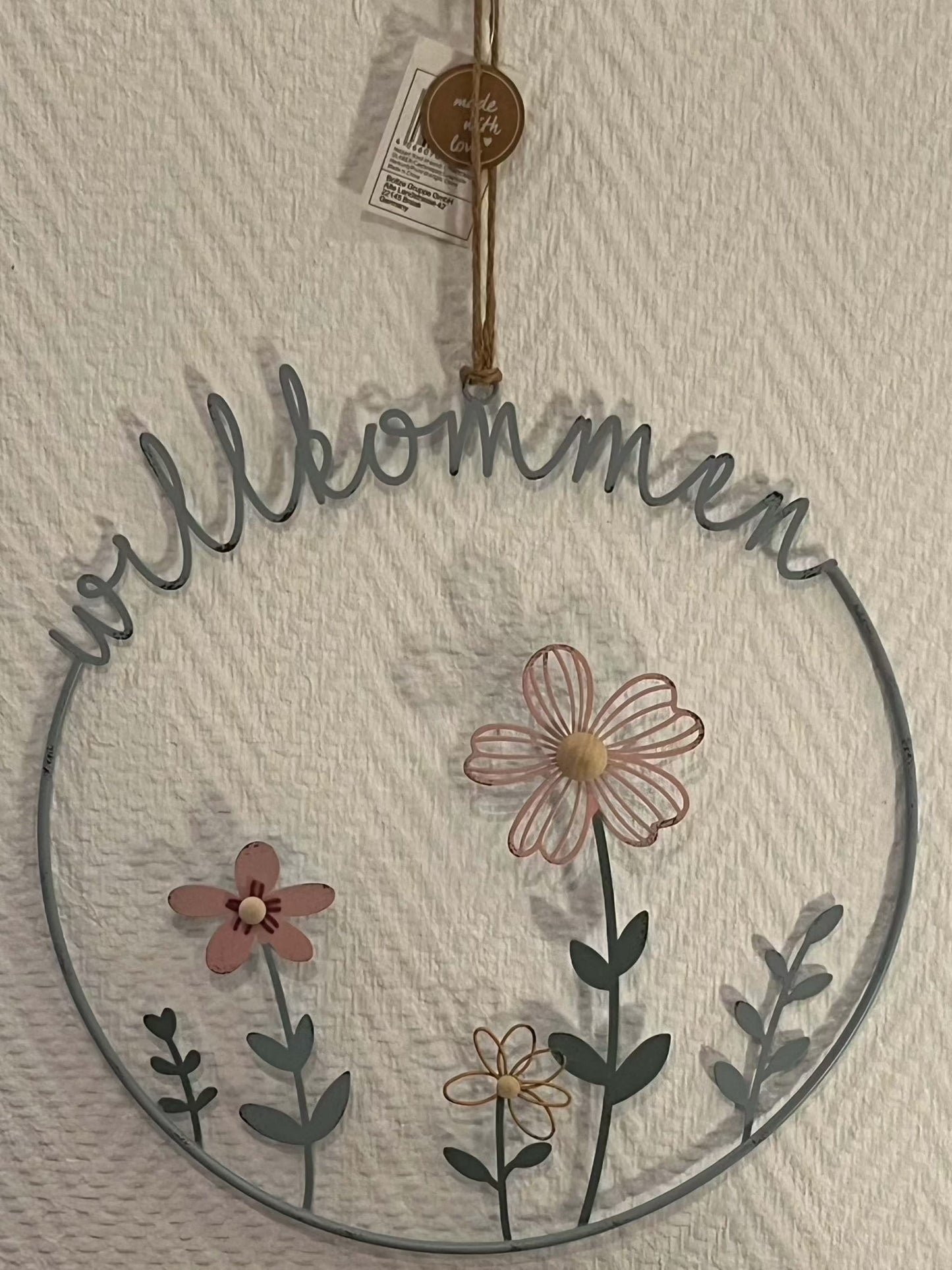 Türdekoration - Anhänger, 2 Designs, Größe ca.D31cm bunt