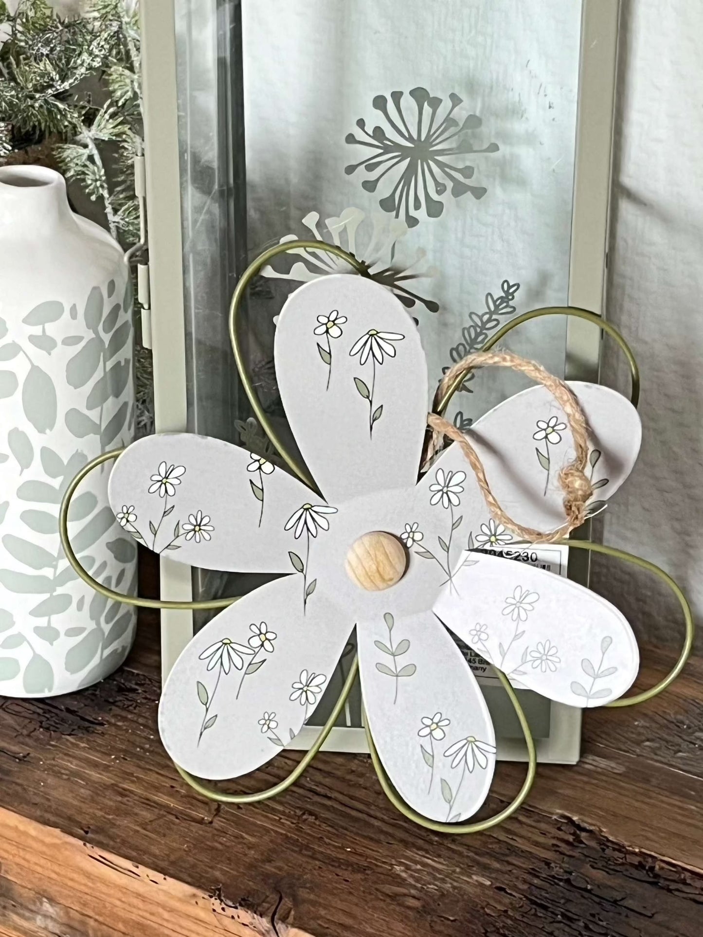 Anhänger - Deko Blüte Blech, 4 Designs, Größe: ca. D20cm